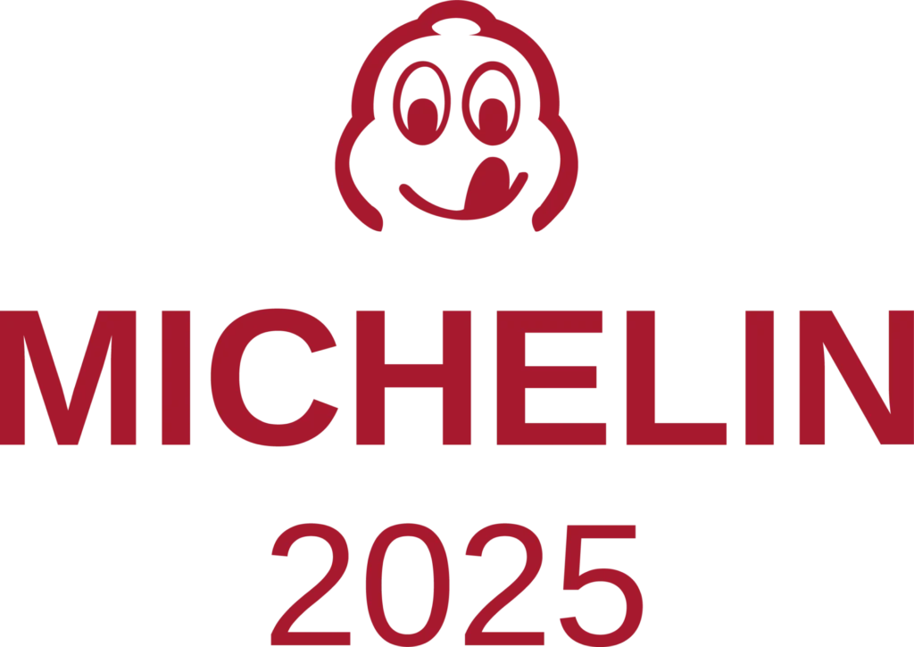 Michelin-Logo in Rot.